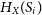 upper H Subscript upper X Baseline left parenthesis upper S Subscript i Baseline right parenthesis