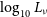 log Subscript 10 Baseline upper L Subscript nu