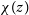 chi left parenthesis z right parenthesis