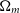 normal upper Omega Subscript m