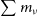 sigma summation m Subscript nu