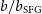 b divided by b Subscript normal upper S normal upper F normal upper G
