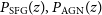 upper P Subscript normal upper S normal upper F normal upper G Baseline left parenthesis z right parenthesis comma upper P Subscript normal upper A normal upper G normal upper N Baseline left parenthesis z right parenthesis