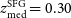 z Subscript normal m normal e normal d Superscript normal upper S normal upper F normal upper G Baseline equals 0.30