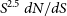 upper S Superscript 2.5 Baseline d upper N divided by d upper S