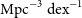 normal upper M normal p normal c Superscript negative 3 Baseline normal d normal e normal x Superscript negative 1