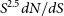 upper S Superscript 2.5 Baseline d upper N divided by d upper S