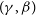 left parenthesis gamma comma beta right parenthesis