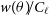 w left parenthesis theta right parenthesis divided by upper C Subscript script l