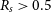 upper R Subscript s Baseline greater than 0.5