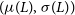 left parenthesis mu left parenthesis upper L right parenthesis comma sigma left parenthesis upper L right parenthesis right parenthesis