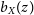 b Subscript upper X Baseline left parenthesis z right parenthesis