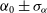 alpha 0 plus or minus sigma Subscript alpha