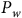 upper P Subscript w