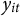 y Subscript i t