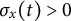 sigma Subscript x Baseline left parenthesis t right parenthesis greater than 0