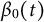 beta 0 left parenthesis t right parenthesis