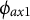 phi Subscript a x Baseline 1