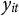 y Subscript i t