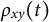 rho Subscript x y Baseline left parenthesis t right parenthesis