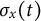sigma Subscript x Baseline left parenthesis t right parenthesis
