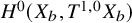 upper H Superscript 0 Baseline left parenthesis upper X Subscript b Baseline comma upper T Superscript 1 comma 0 Baseline upper X Subscript b Baseline right parenthesis