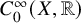 upper C 0 Superscript infinity Baseline left parenthesis upper X comma double struck upper R right parenthesis