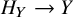 upper H Subscript upper Y Baseline right arrow upper Y