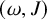 left parenthesis omega comma upper J right parenthesis