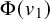 normal upper Phi left parenthesis v 1 right parenthesis