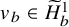 v Subscript b Baseline element of upper H overtilde Subscript b Superscript 1