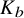 upper K Subscript b