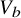 upper V Subscript b