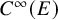 upper C Superscript infinity Baseline left parenthesis upper E right parenthesis