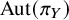 upper A u t left parenthesis pi Subscript upper Y Baseline right parenthesis
