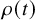 rho left parenthesis t right parenthesis