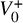 upper V 0 Superscript plus