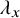 lamda Subscript x