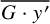 ModifyingAbove upper G dot y prime With quotation dash