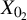 upper X Subscript 0 Sub Subscript 2