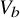 upper V Subscript b