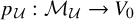 p Subscript script upper U Baseline colon script upper M Subscript script upper U Baseline right arrow upper V 0