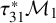 tau 31 Superscript asterisk Baseline script upper M 1
