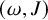 left parenthesis omega comma upper J right parenthesis