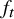 f Subscript t
