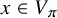 x element of upper V Subscript pi