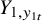 upper Y Subscript 1 comma y Sub Subscript 1 t Subscript