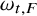 omega Subscript t comma upper F