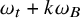 omega Subscript t Baseline plus k omega Subscript upper B