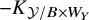 minus upper K Subscript script upper Y divided by upper B times upper W Sub Subscript upper Y